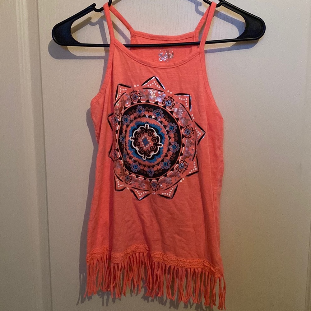 coral girls top